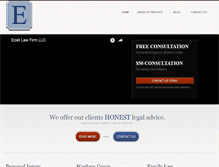Tablet Screenshot of ezelllawfirmgreenville.com